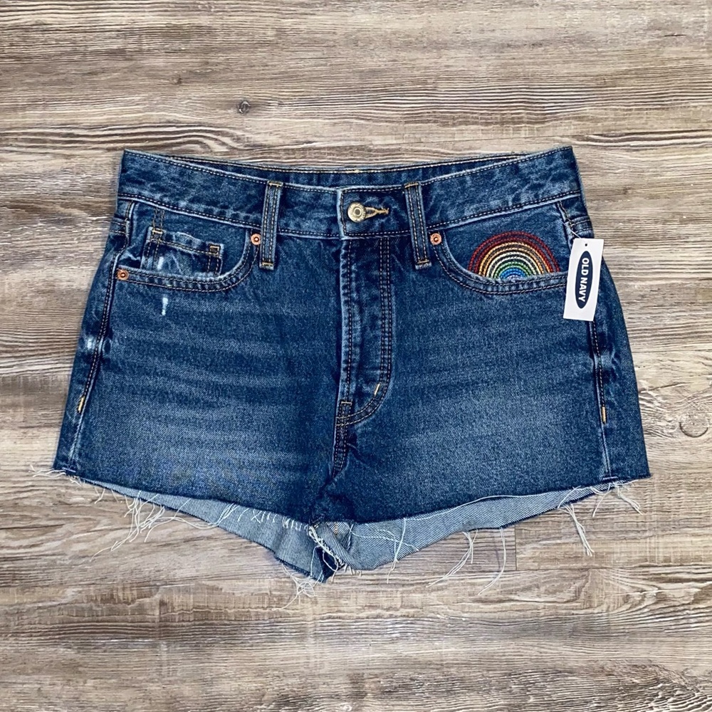 NWT Old Navy High-Waisted O.G. Short Cut-Off Jean Shorts